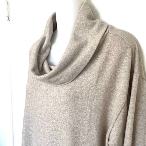 ANTHRO OATMEAL BEIGE MAEVE COWL NECK TUNIC TOP SIZE XL - Picture 7 of 12